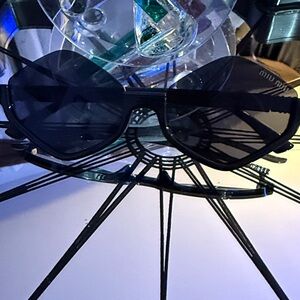 Miu Miu Sunglasses with Pink Leather Case